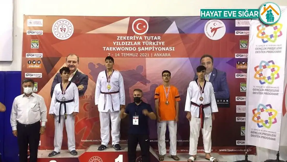 Türkiye Taekwondo Şampiyonasında Elazığlı sporcu 3'üncü oldu
