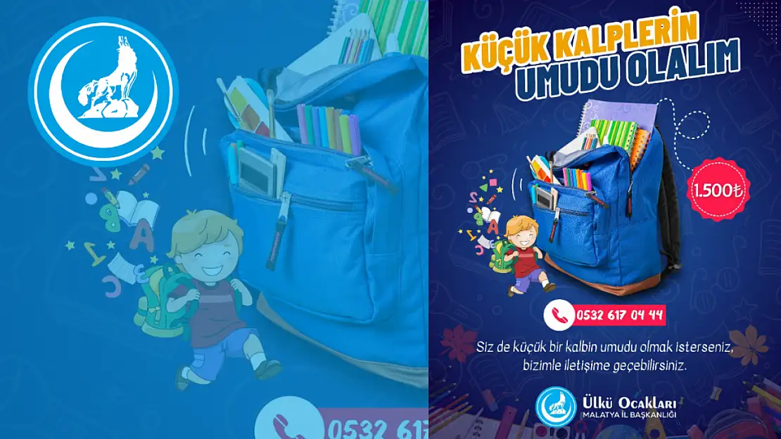 Ülkü Ocakları Bu Yılda Küçük Kalplerin Umudu Olacak