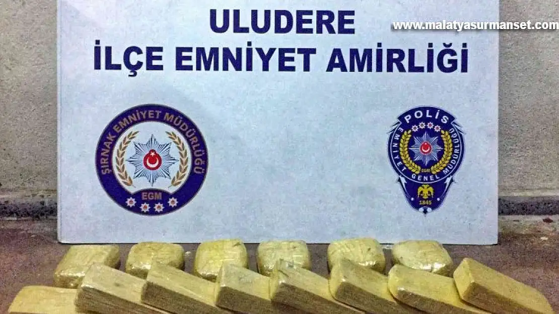 Uludere'de 7 kilo 231 gram eroin ele geçirildi: 1 gözaltı