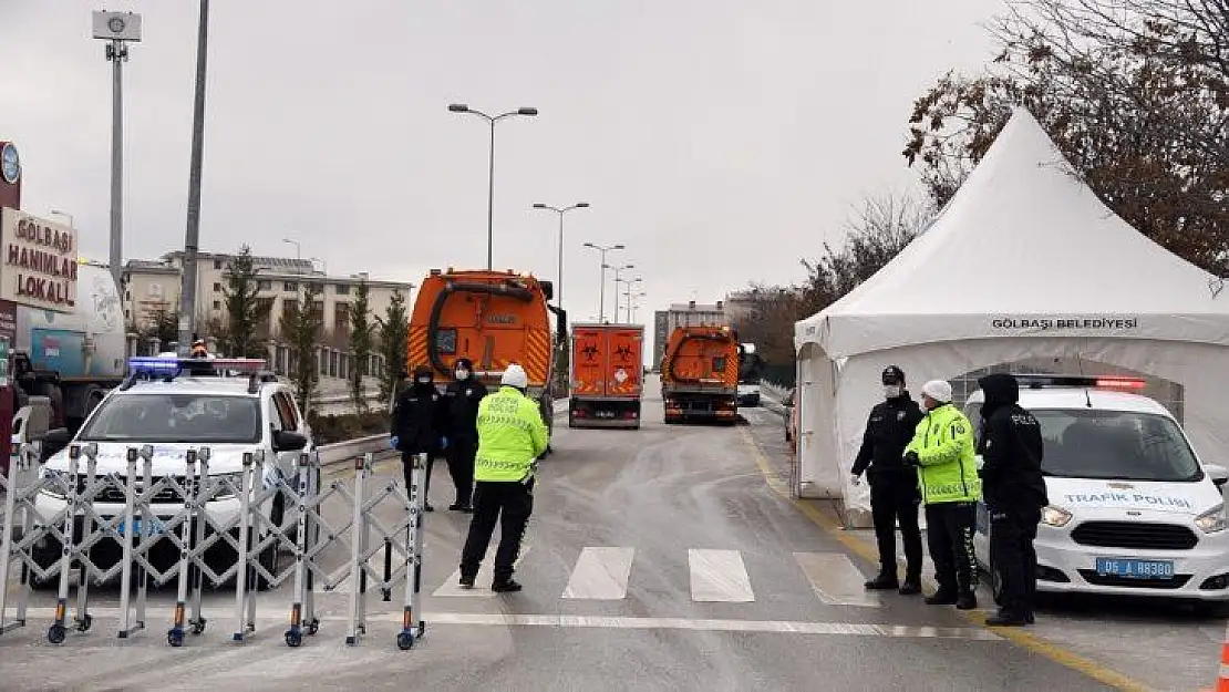 Umreden gelenlerin yerleştirildiği Gölbaşı'ndaki yurtlarda özel dezenfeksiyon