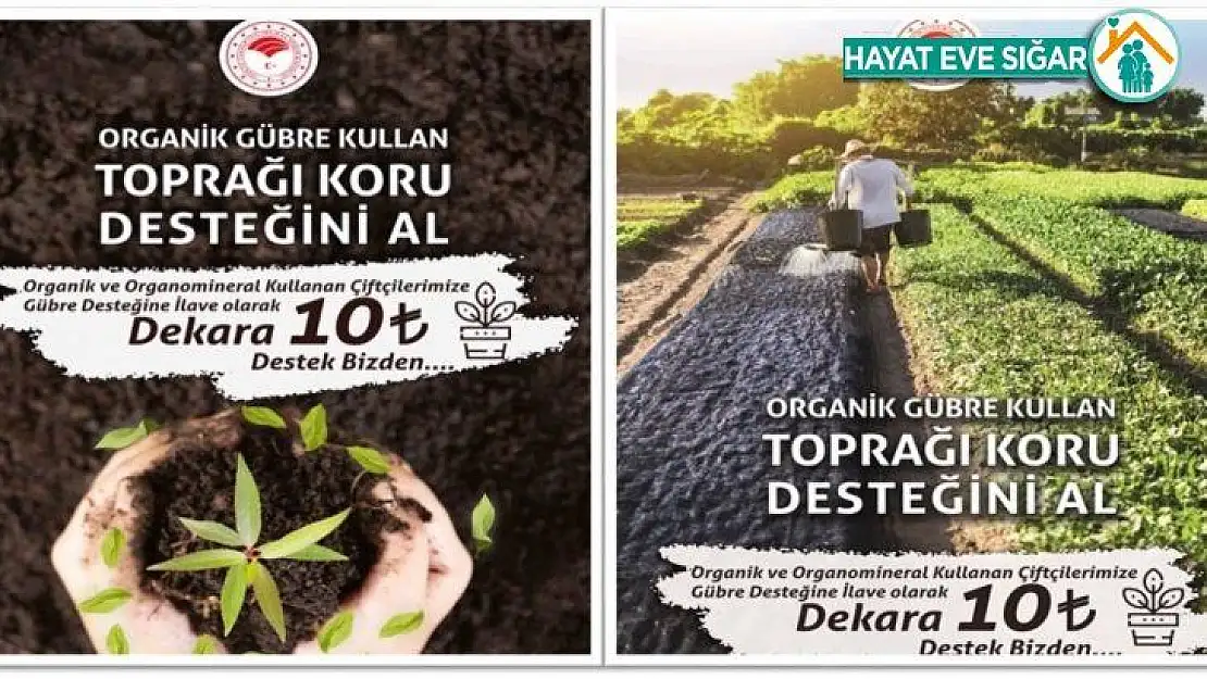 Üreticiye organik gübre desteği çağrısı