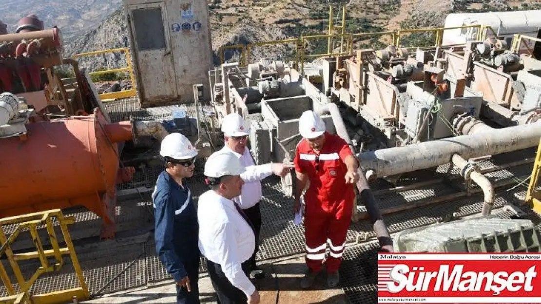 Vali Pekmez, TPAO'nun petrol arama sahalarını inceledi