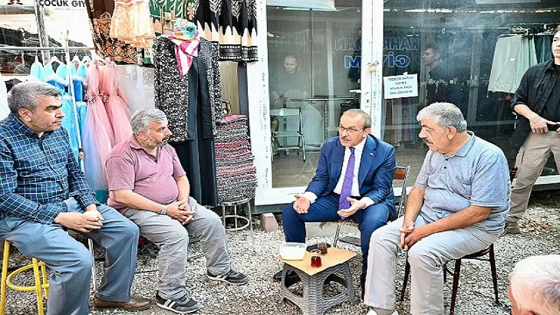 Vali Seddar Yavuz, Kışla Caddesi Esnafıyla Buluştu