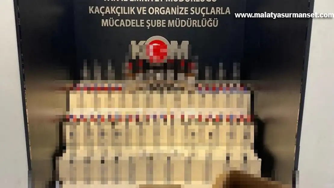 Van'da sahte 60 şişe alkollü içki ele geçirildi