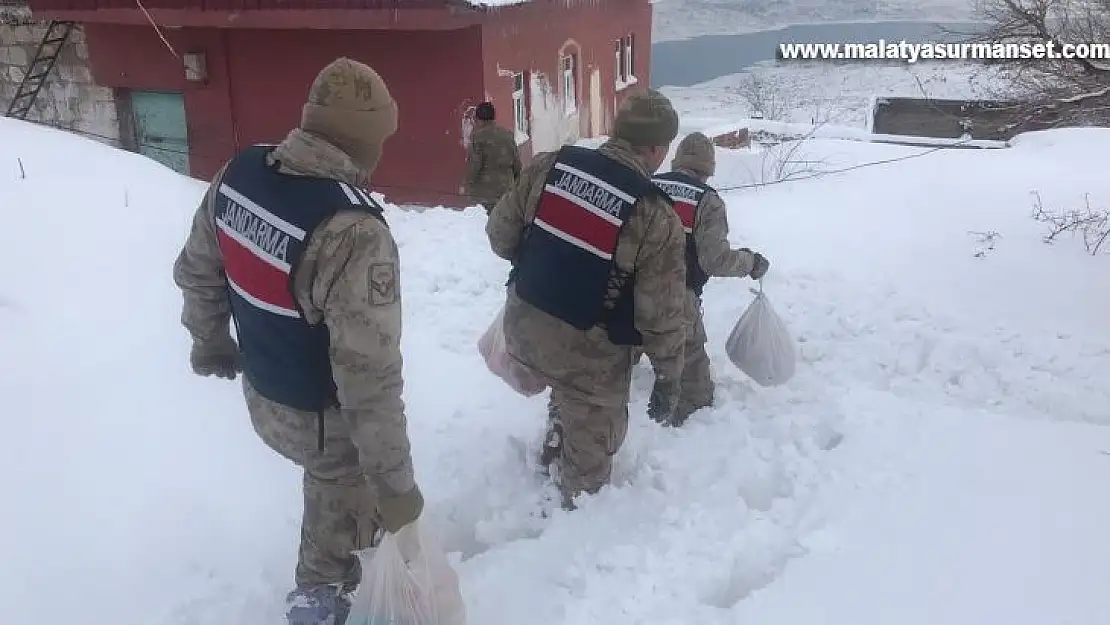 Yaşlı çiftin yardım çağrısına jandarma yetişti