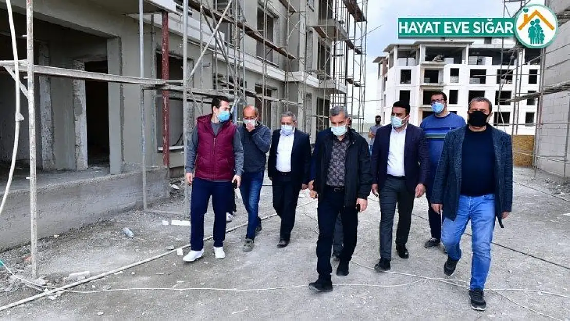 Yeşil Topsöğüt Konutları hızla yükseliyor