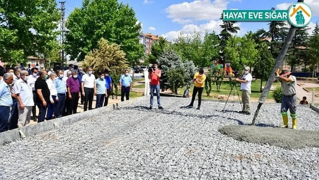 Yeşiltepe sosyal tesisleri ve halı saha projesinde temel atıldı