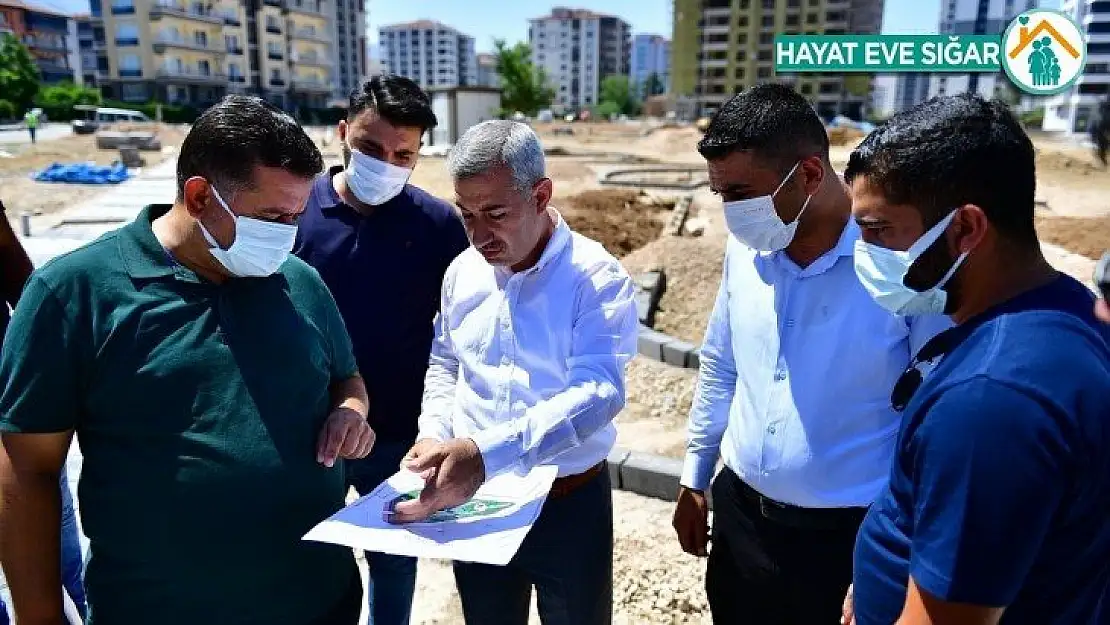 Yeşilyurt Belediyesi, Çilesiz'deki 10 dönümlük alanı park yatırımıyla güzelleştiriyor