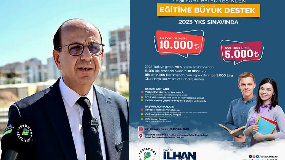 Yeşilyurt Belediyesi'nden Örnek Eğitim Desteği