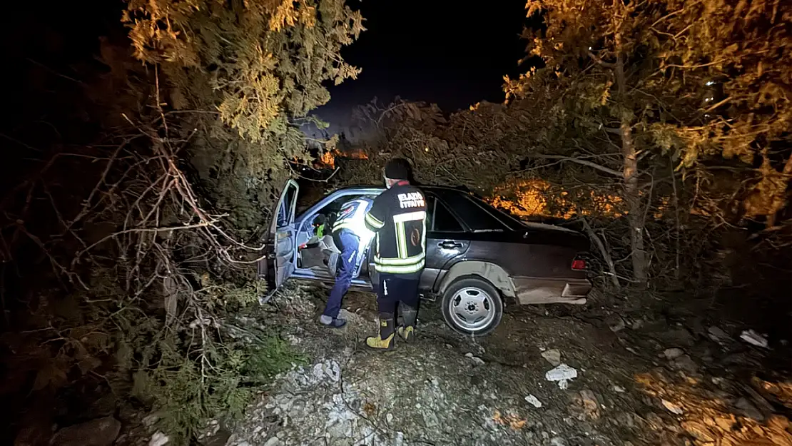 Yol Kenarındaki Ağaçlara Çarpan Araçta 4 Kişi Yaralandı