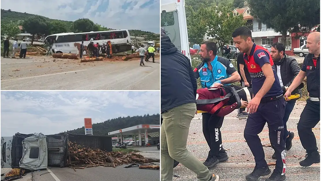 Yolcu Otobüsü ve Kamyon Çarpıştı 8 Ölü 20 Yaralı