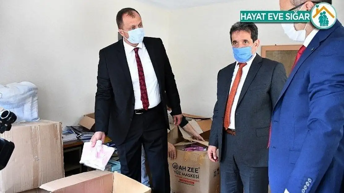 Yüz yüze eğitime 35 bin maske ve hijyen seti desteği