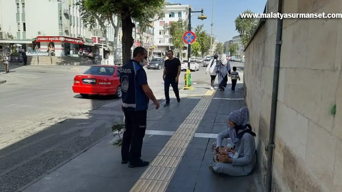 Zabıta ve polisten dilenci operasyonu
