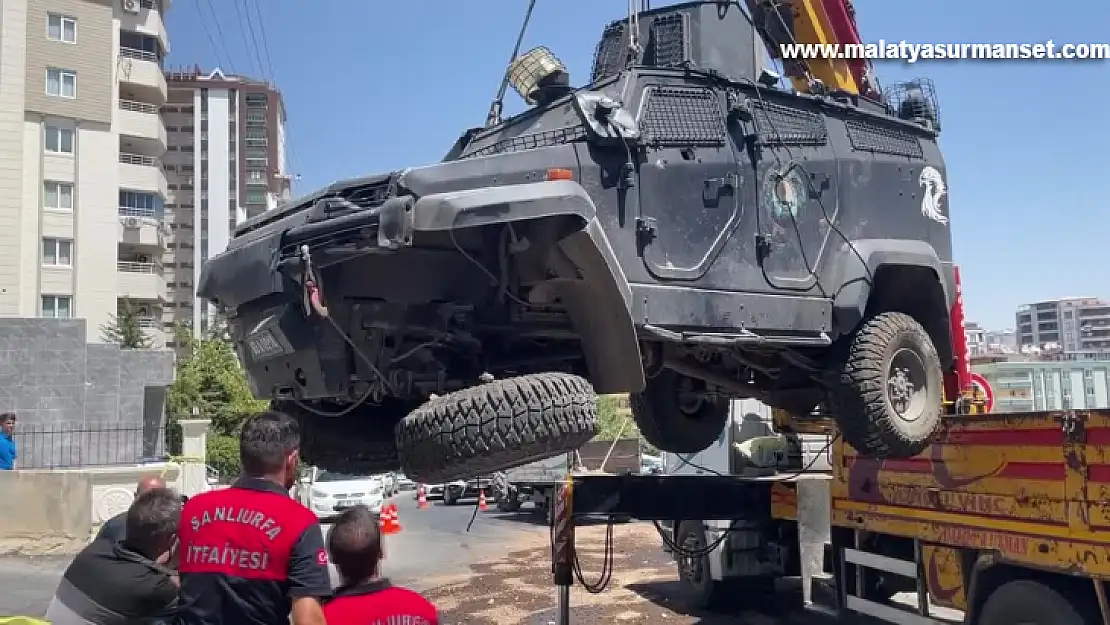 Zırhlı polis aracının devrilmesi sonucu 1 polis şehit oldu