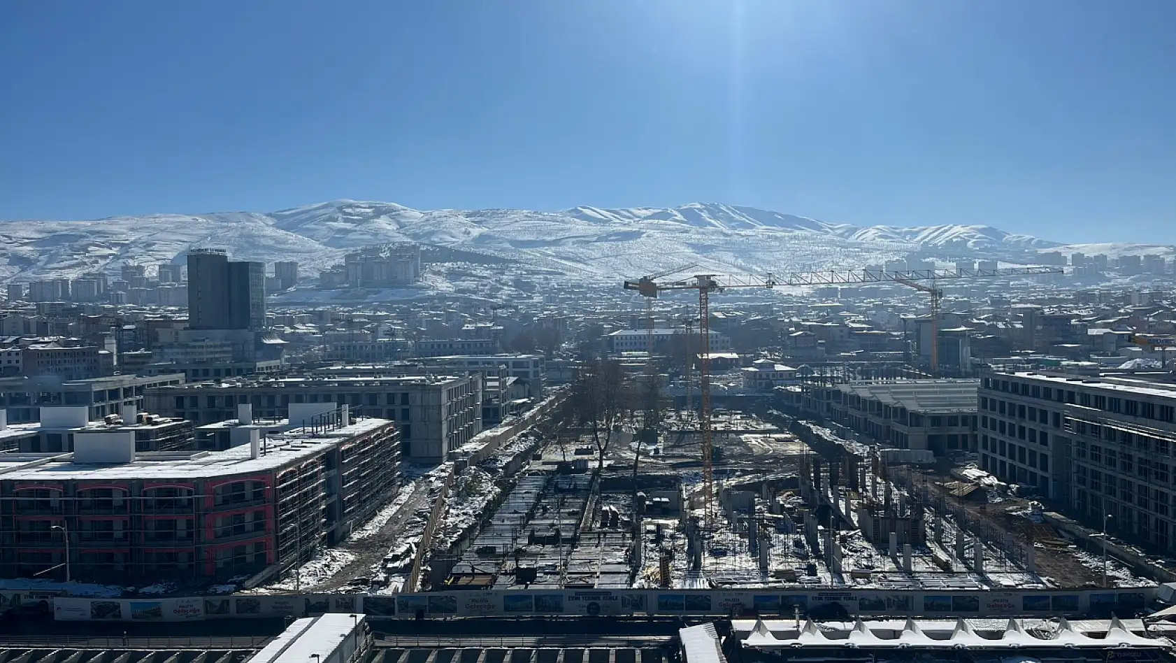 Malatya Deprem Sonrası Yapılan İnşaat Alanı Bakırcılar Çarşısı