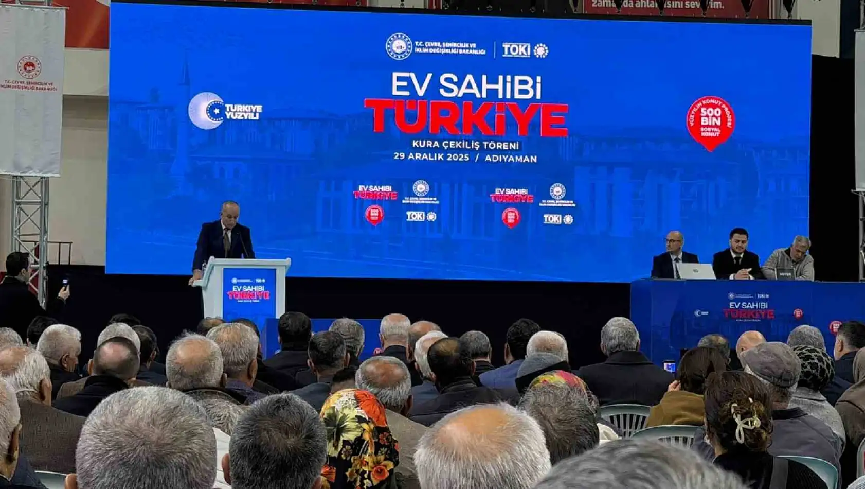 500 Bin Sosyal Konut Projesi ilk kurası Adıyaman'da çekildi