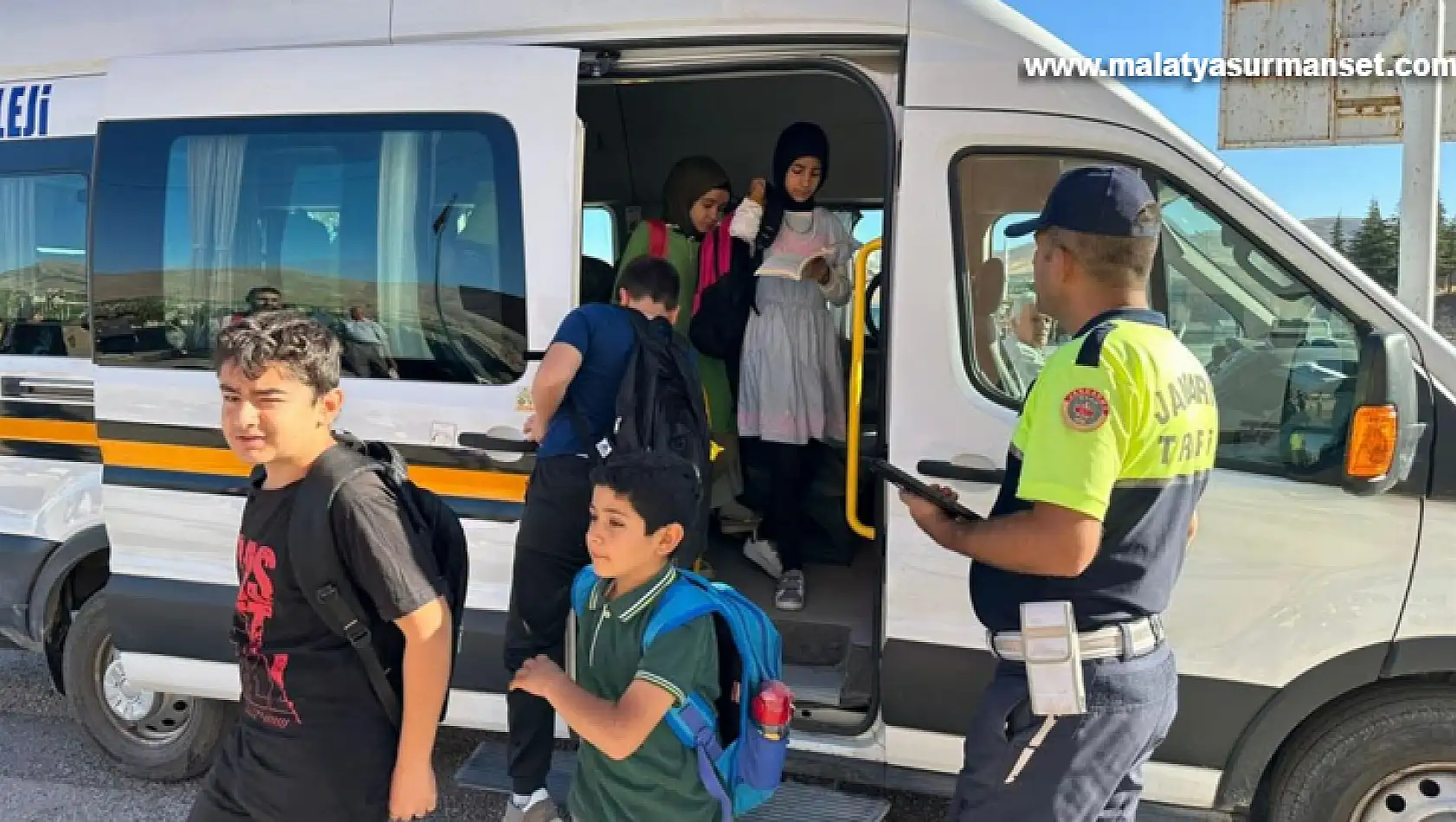 Malatya'da okul servislerini denetlendi