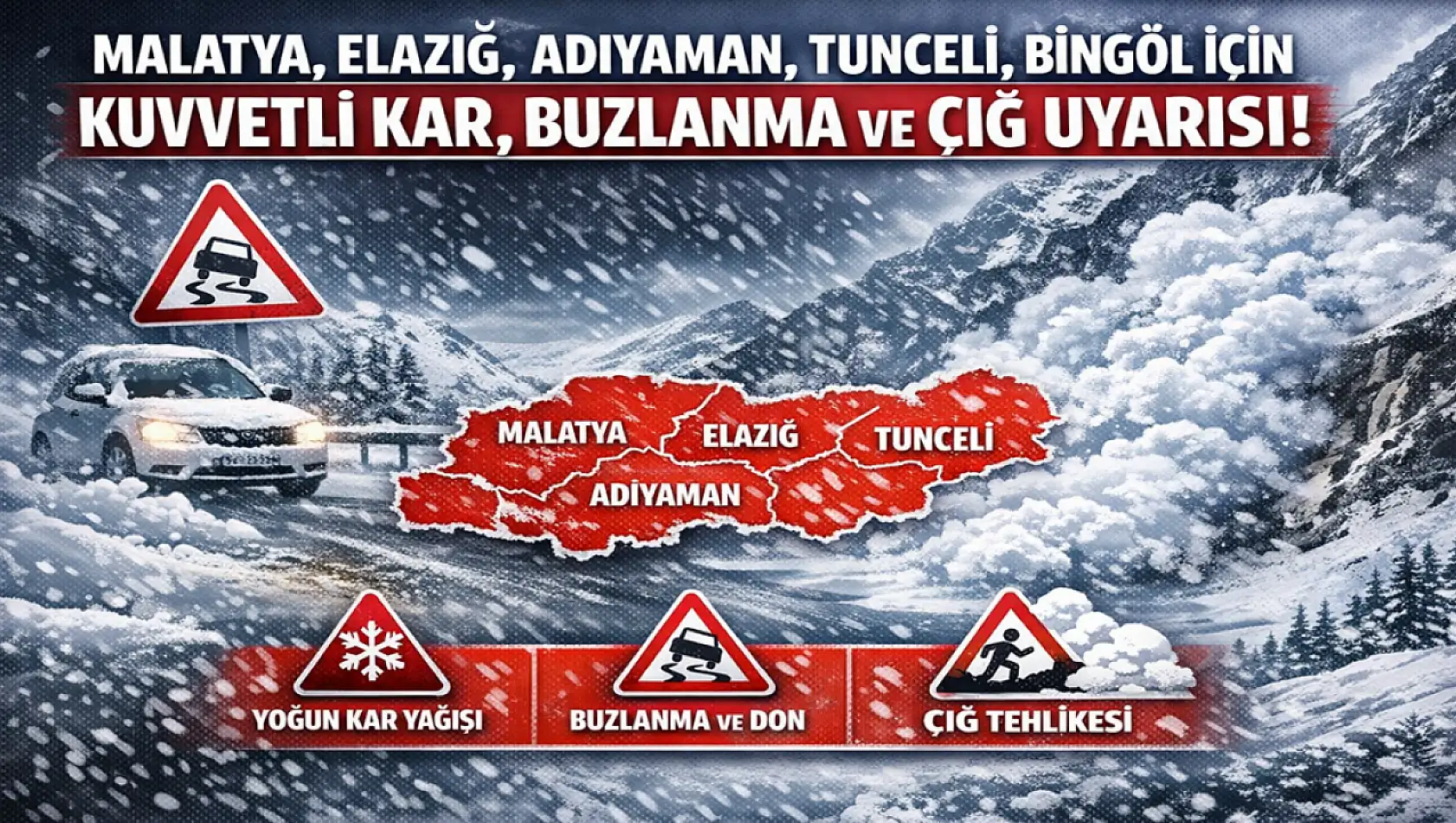Malatya ve Çevresinde Don ve Buzlanmaya Dikkat