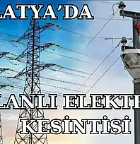 Malatya'da Elektrik Kesintisi