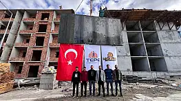 Malatya Güven Sitesi'nde Beton İşleri Tamamlandı İşçiler Halayla Kutladı