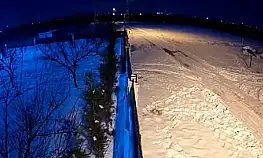 Meteorun düşme anı kamerada