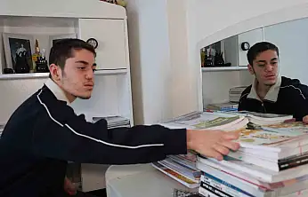 18 günlükken uzuvlarını kaybeden genç azmiyle örnek oluyor