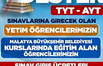 AYT ve TYT sınav ücretleri Büyükşehir Belediyesi'nden
