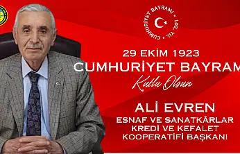 Başkan Evren'den 29 Ekim Cumhuriyet Bayramı Mesajı
