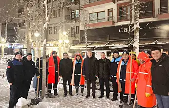 Battalgazi'de buzlanmaya karşı tuzlama mesaisi