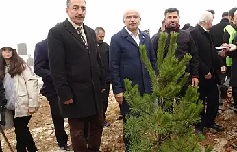 Beydağı'nın etekleri 10 bin 444 ağaçla geleceğe nefes oldu