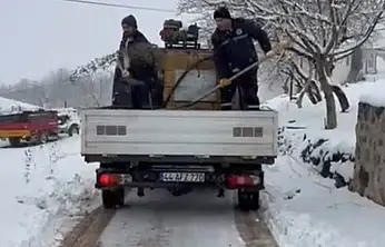 Darende'de kar alarmı