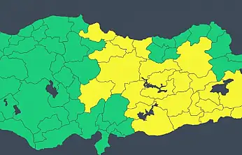 İçişleri Bakanlığı'ndan sarı kodlu yağış ve kar uyarısı