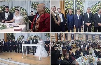 Kahtalı ve Ergün Ailelerinin Mutlu Gününde Malatya Protokolü Bir Araya Geldi