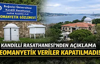 Kandilli Rasathanesi'nden Net Açıklama