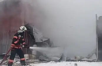 Malatya'da depo yangını