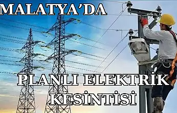 Malatya'da Elektrik Kesintisi