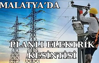 Malatya'da Elektrik Kesintisi