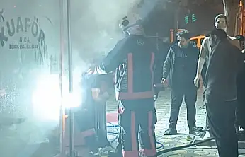 Malatya'da iş yerinde korkutan yangın