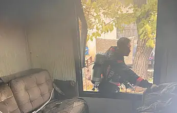 Malatya'da konteyner yangını