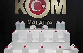 Malatya'da sahte alkol operasyonu