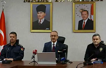 Malatya'da suç oranları 2025'te önemli ölçüde düştü