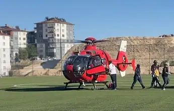 Malatya'da yaşlı hasta için ambulans helikopter havalandı