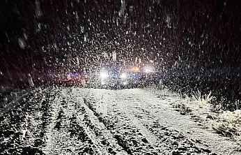 Malatya kırsalında kar yağışı etkili oluyor