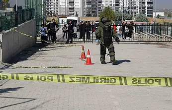 Okul yerleşkesindeki havai fişek rampası paniğe neden oldu