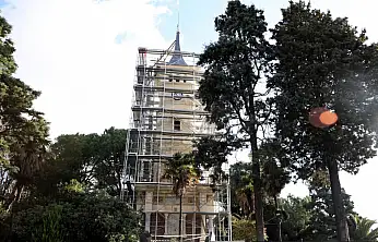 Saat Kulesi'nde Restorasyon Çalışmaları Sona Yaklaştı