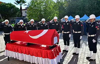 Şehit Polis Memuru Görev Yaptığı İlçeden Uğurlandı