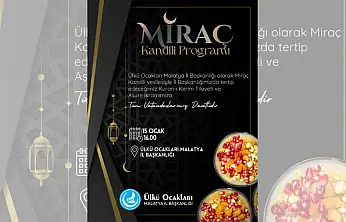 Ülkü Ocakları'ndan Miraç Kandili Programı: Kur'an Tilaveti ve Aşure İkramı
