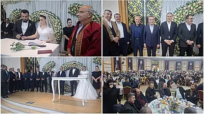 Kahtalı ve Ergün Ailelerinin Mutlu Gününde Malatya Protokolü Bir Araya Geldi