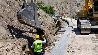 Malatya'da 38 kilometrelik isale hattı çalışması