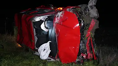 Otomobil Takla Attı: 1'i Ağır 2 Yaralı